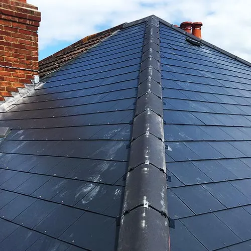 Re-roofing detail shot